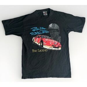Vtg NASCAR Tee Tshirt Bill Elliott The Legend L Single Stitch 90s Y2K Cotton